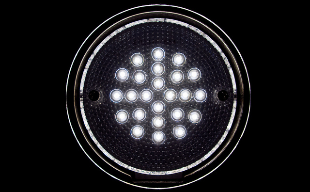 LEP white lights in a circular arrangement