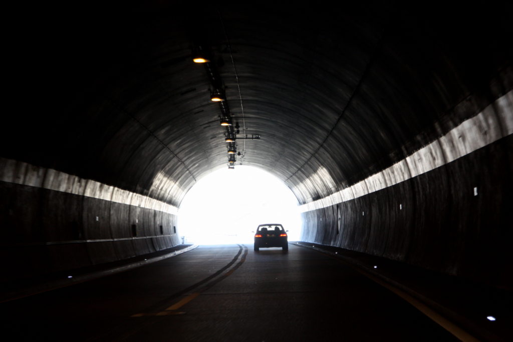 Dark Tunnel Exit Needs LED Lighting